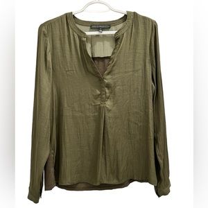 White House Black Market Olive Blouse